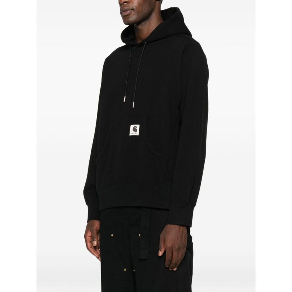Sacai X Carhartt Wip Men Logo Cotton Hoodie - Picture 2 of 5